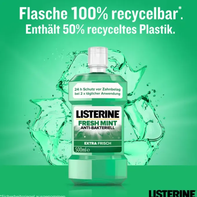 LISTERINE Fresh Mint Mundspülung 500 ml