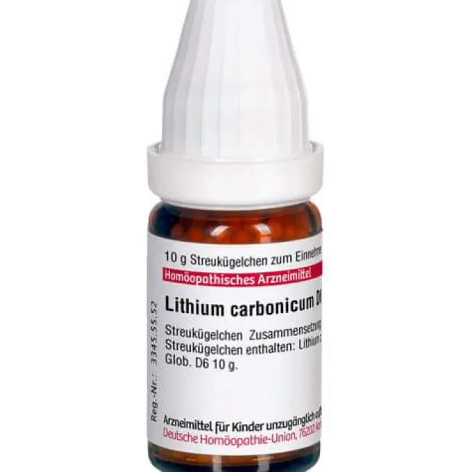 LITHIUM CARBONICUM D 6 Globuli 10 g