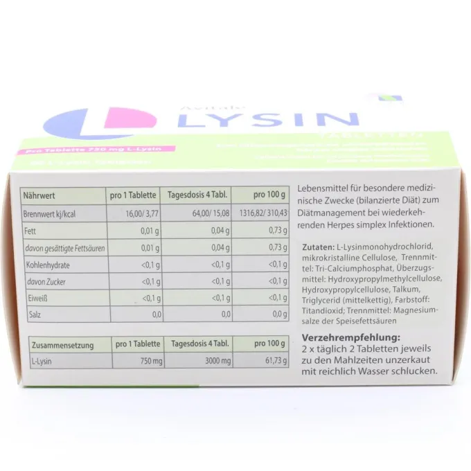 L-LYSIN 750 mg Tabletten 90 Stück