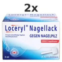 LOCERYL Nagellack gegen Nagelpilz DIREKT-Applikat. Set 2x3ml