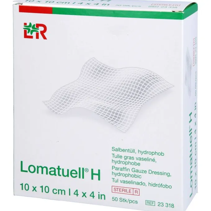 LOMATUELL H Salbentüll 10x10 cm steril 50 St