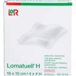 LOMATUELL H Salbentüll 10x10 cm steril 50 St