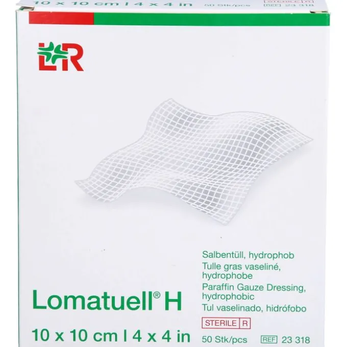 LOMATUELL H Salbentüll 10x10 cm steril 50 St