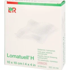 LOMATUELL H Salbentüll 10x10 cm steril 50 St