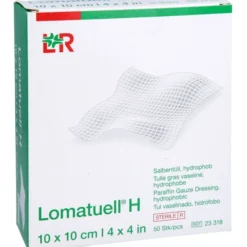 LOMATUELL H Salbentüll 10x10 cm steril 50 St