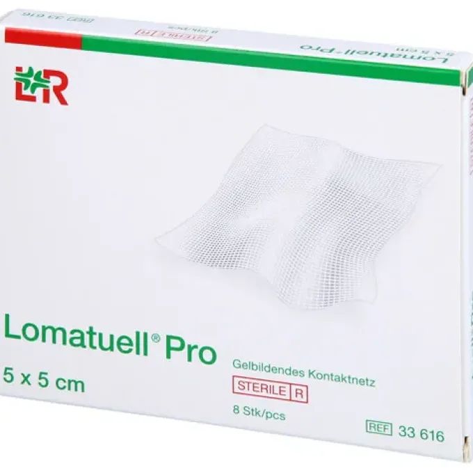 LOMATUELL Pro 5x5 cm steril 8 St