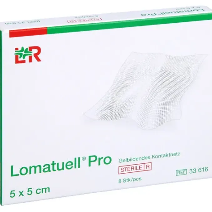 LOMATUELL Pro 5x5 cm steril 8 St