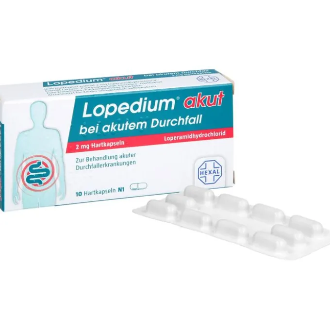 LOPEDIUM akut bei akutem Durchfall Hartkapseln 10 St