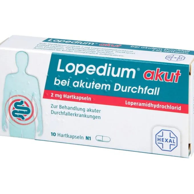LOPEDIUM akut bei akutem Durchfall Hartkapseln 10 St