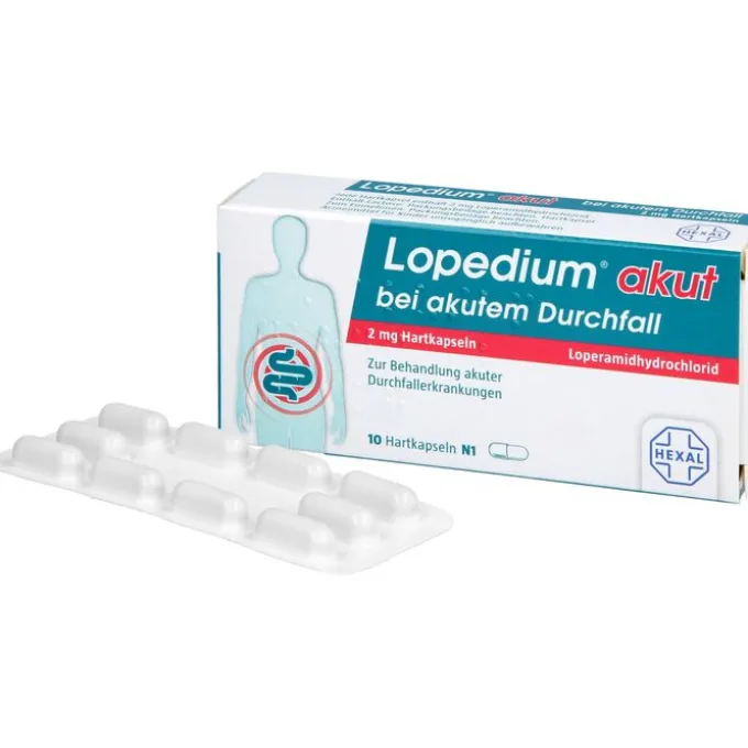 LOPEDIUM akut bei akutem Durchfall Hartkapseln 10 St