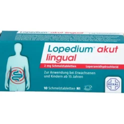 LOPEDIUM akut lingual 2 mg Schmelztabletten 10 St