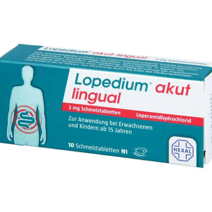 LOPEDIUM akut lingual 2 mg Schmelztabletten 10 St