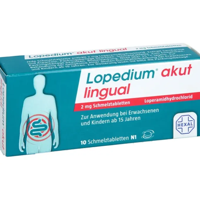 LOPEDIUM akut lingual 2 mg Schmelztabletten 10 St