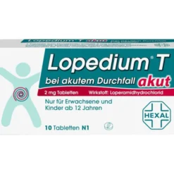 LOPEDIUM T akut bei akutem Durchfall Tabletten 10 St