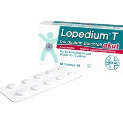 LOPEDIUM T akut bei akutem Durchfall Tabletten 10 St