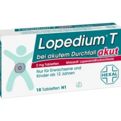 LOPEDIUM T akut bei akutem Durchfall Tabletten 10 St