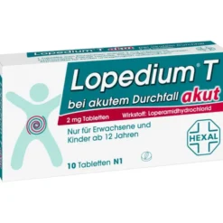 LOPEDIUM T akut bei akutem Durchfall Tabletten 10 St