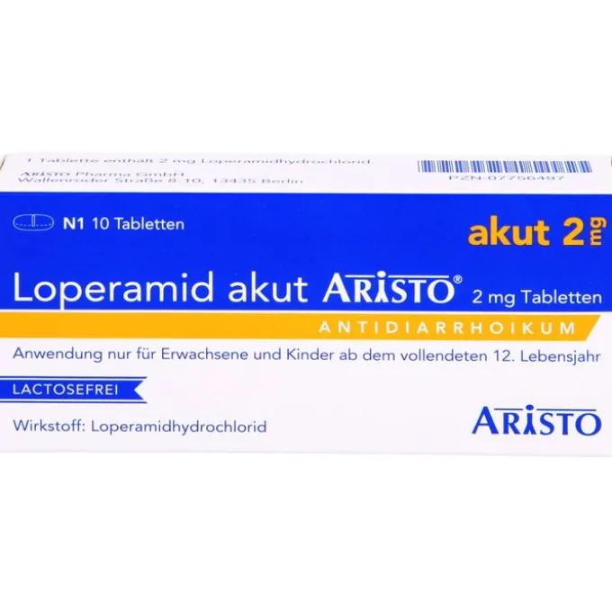LOPERAMID akut Aristo 2 mg Tabletten 10 St