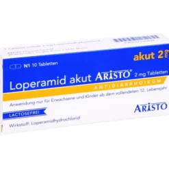 LOPERAMID akut Aristo 2 mg Tabletten 10 St