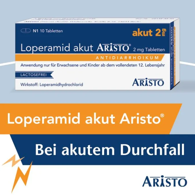 LOPERAMID akut Aristo 2 mg Tabletten 10 St