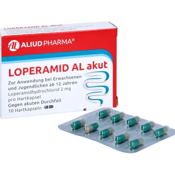 Loperamid AL akut bei akutem Durchfall 10 St