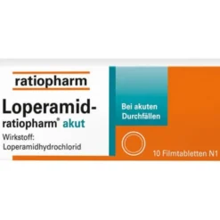 LOPERAMID-ratiopharm akut 2 mg Filmtabletten 10 St