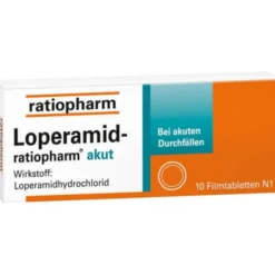LOPERAMID-ratiopharm akut 2 mg Filmtabletten 10 St