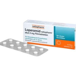 LOPERAMID-ratiopharm akut 2 mg Filmtabletten 10 St