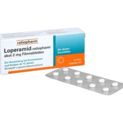 LOPERAMID-ratiopharm akut 2 mg Filmtabletten 10 St