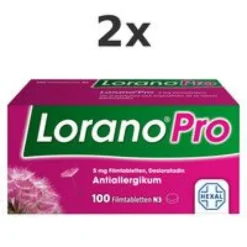 Lorano Pro 5 mg Allergietabletten 2x 100St