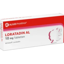 Loratadin AL 10 mg Tabletten bei Heuschnupfen 100 St