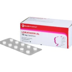 Loratadin AL 10 mg Tabletten bei Heuschnupfen 100 St