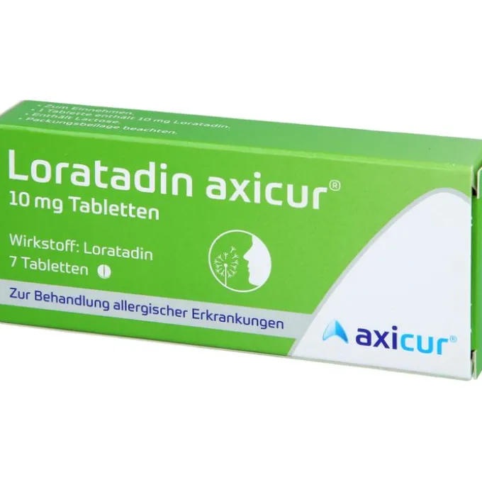 LORATADIN axicur 10 mg Tabletten 7 St