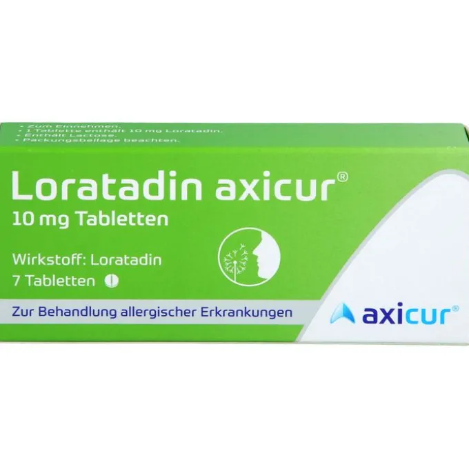 LORATADIN axicur 10 mg Tabletten 7 St