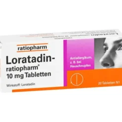LORATADIN-ratiopharm 10 mg Tabletten 20 St