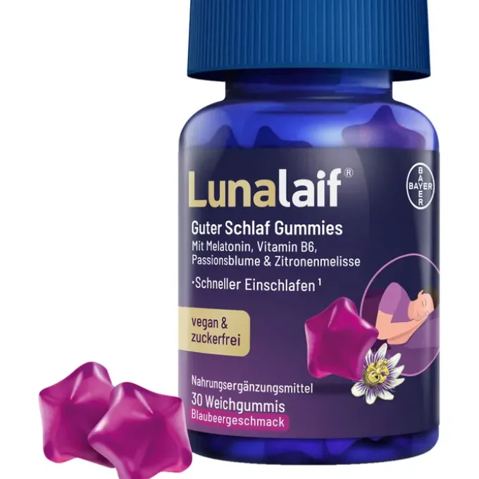 LUNALAIF Guter Schlaf Gummies 30 Stück