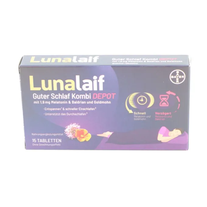 LUNALAIF Guter Schlaf Kombi Depot Tabletten Set 2x 15St