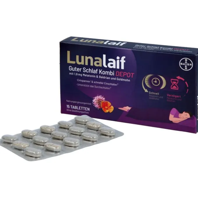 LUNALAIF Guter Schlaf Kombi Depot Tabletten 15 Stück