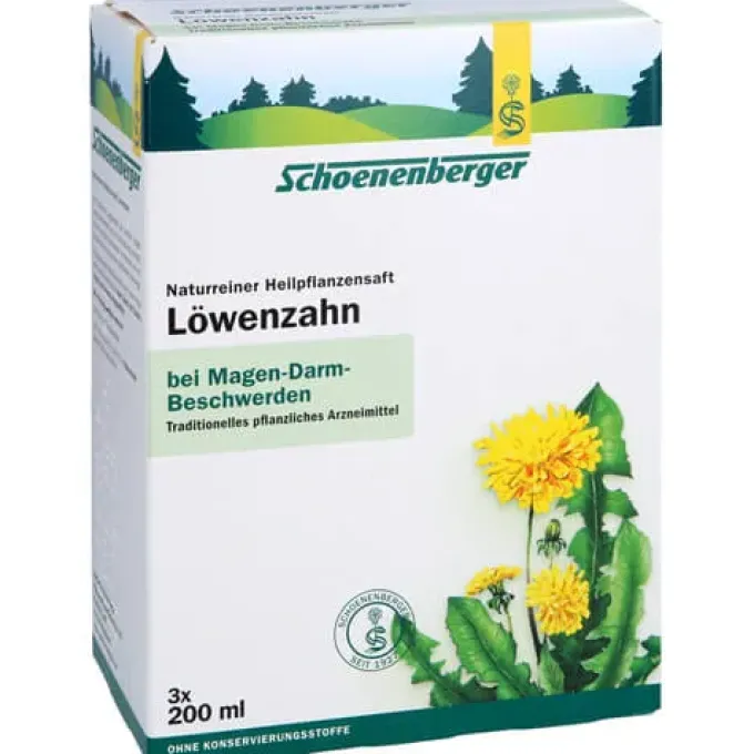 LÖWENZAHN SAFT Schoenenberger Heilpflanz.Säfte 3X200 ml
