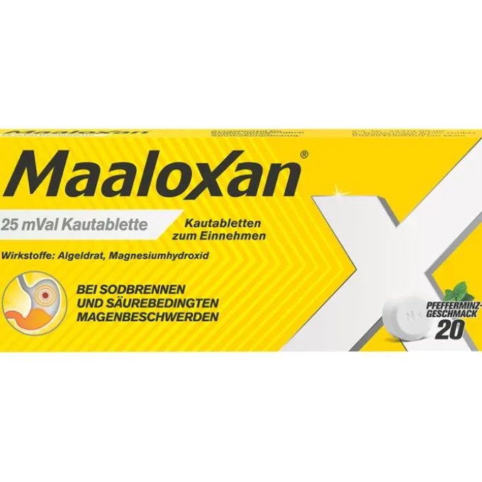 MAALOXAN 25 mVal Kautabletten 20 St