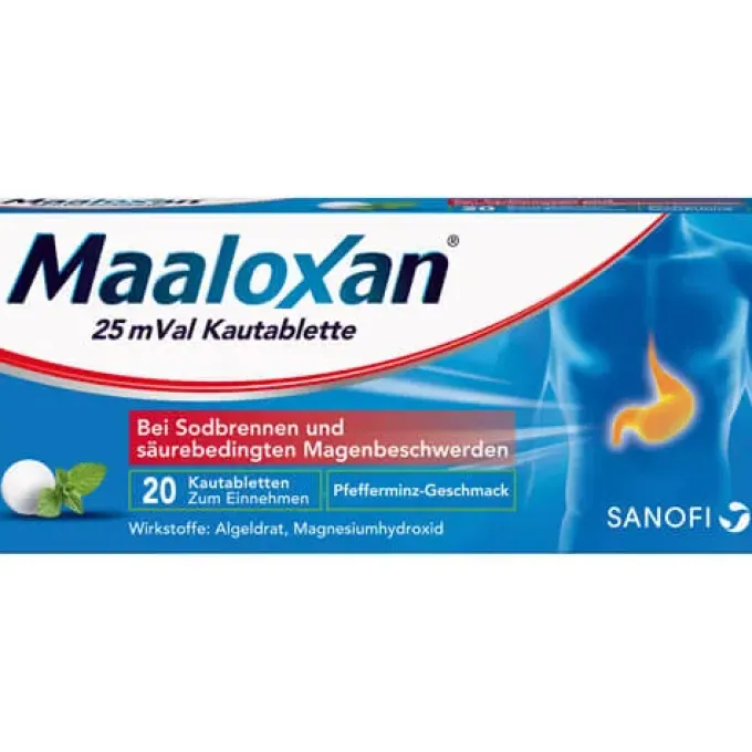 MAALOXAN 25 mVal Kautabletten 20 St