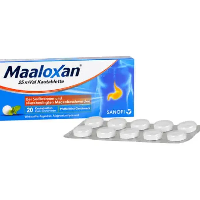 MAALOXAN 25 mVal Kautabletten 20 St