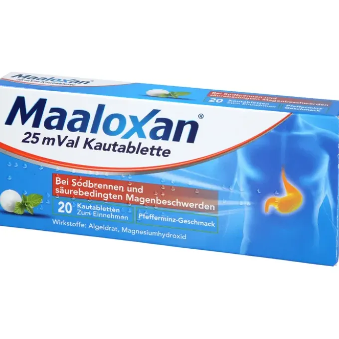 MAALOXAN 25 mVal Kautabletten 20 St