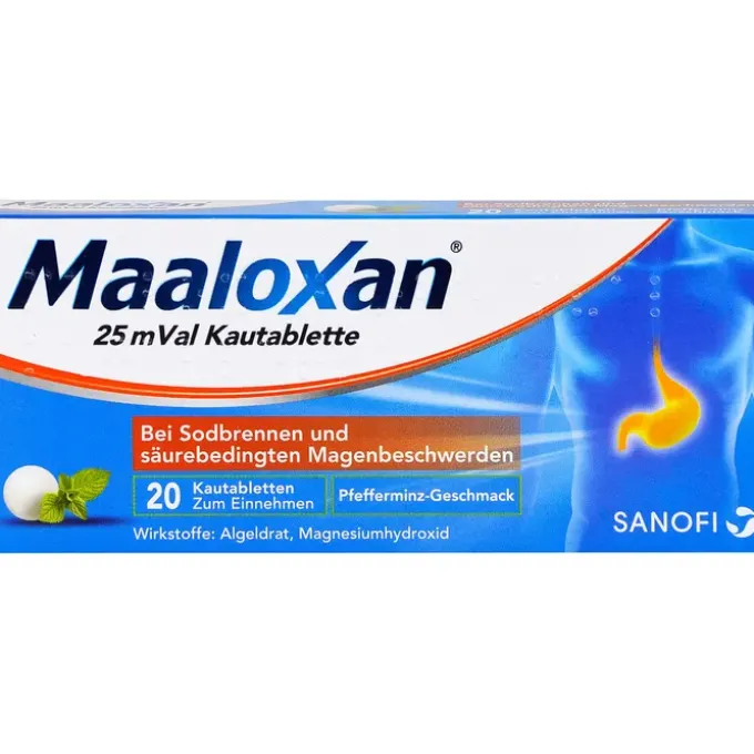 MAALOXAN 25 mVal Kautabletten 20 St
