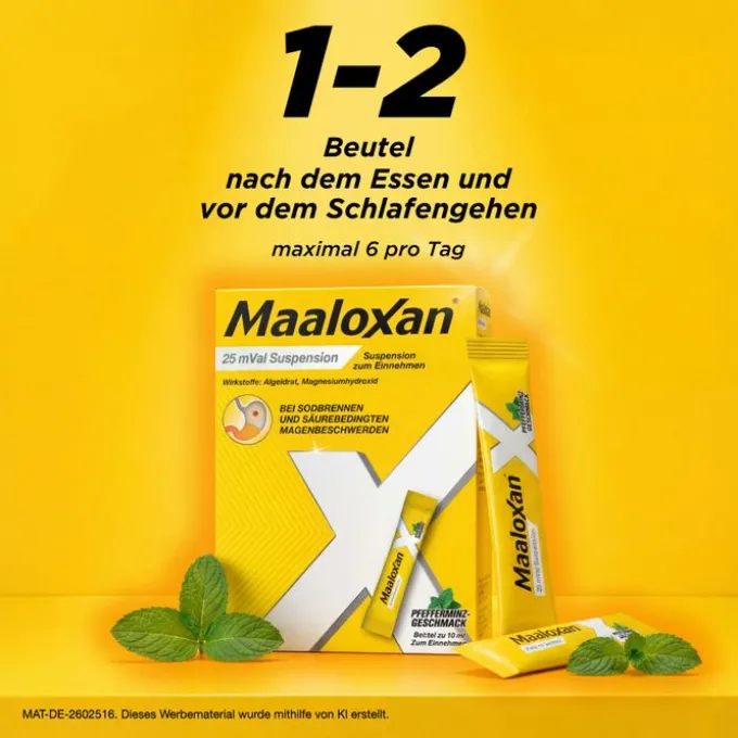 MAALOXAN 25 mVal Suspension 500 ml