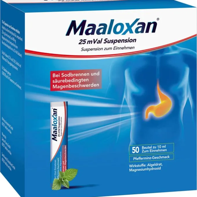 MAALOXAN 25 mVal Suspension 500 ml