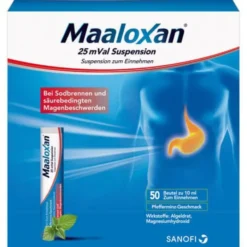 MAALOXAN 25 mVal Suspension 500 ml