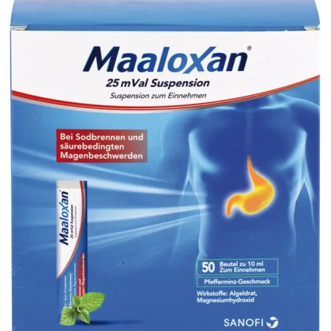 MAALOXAN 25 mVal Suspension 500 ml