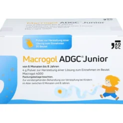 MACROGOL ADGC Junior 6M-8J 4g Plv.z.H.e.L.z.Einn. 30 St