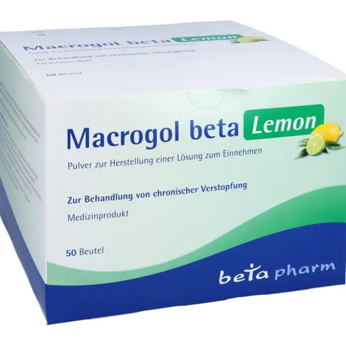 MACROGOL beta Lemon Plv.z.Her.e.Lsg.z.Einnehmen 50 St
